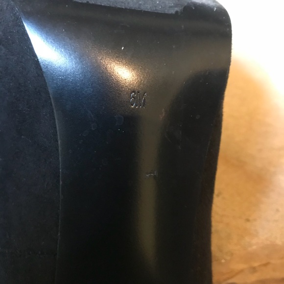 Guess Peep Toe Suede Heels with Bow Size 6 - Picture 7 of 8